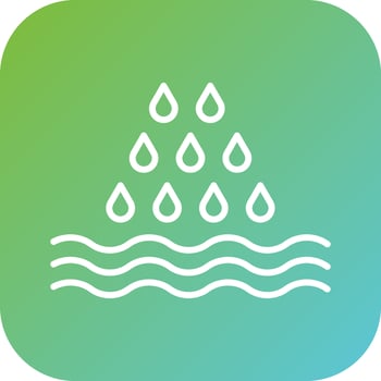 Ocean Rain Vector Icon Style