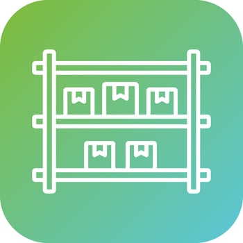 Package Shelf Vector Icon Style