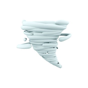 3d rendering tornado icon. 3d render hurricane icon. Tornado. png