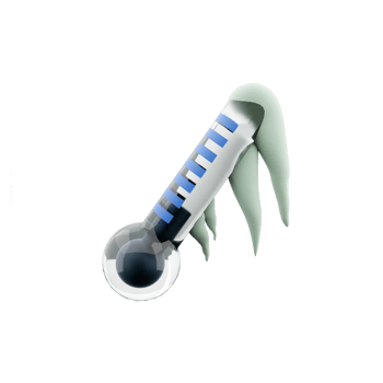 3d rendering low degree thermometer covered with snow icon. 3d render cold weather meteorology thermometr with snow icon. Low degree thermometer covered with snow. png