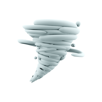 3d rendering tornado icon. 3d render hurricane icon. Tornado. png