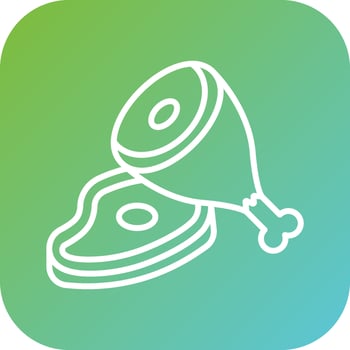 Poultry Item Vector Icon Style