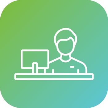 Cashier Vector Icon Style