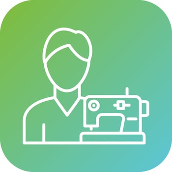 Tailoring Men Vector Icon Style