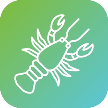 Lobster Vector Icon Style