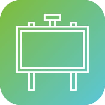 Signboard Vector Icon Style