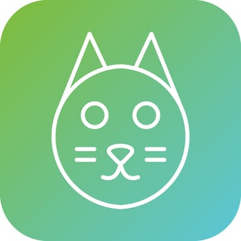 Cat Vector Icon Style