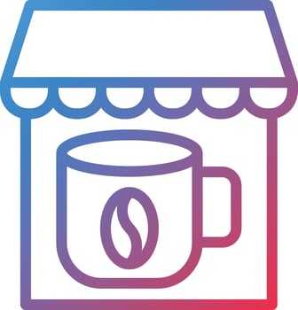 Vector Design Coffee Shop Icon Style
