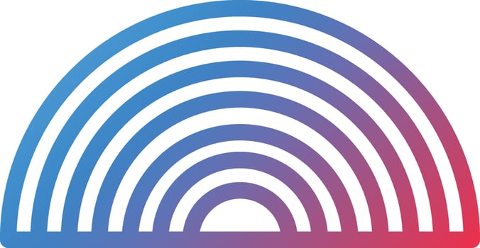 Vector Design Rainbow Icon Style