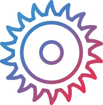 Vector Design Circular Saw Icon Style