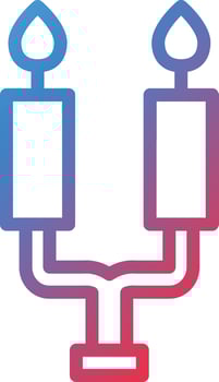 Vector Design Candlestick Icon Style