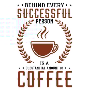 Coffee tshirt design vector