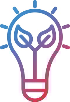 Vector Design Eco Bulb Icon Style