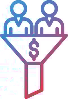 Vector Design Sales Funnel Icon Style
