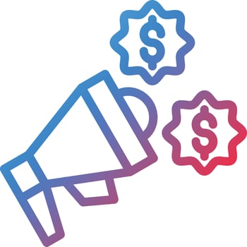 Vector Design Promotion Icon Style