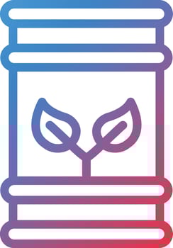 Vector Design Eco Barrel Icon Style