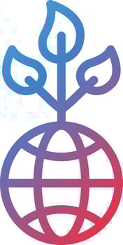 Vector Design Eco Globe Icon Style