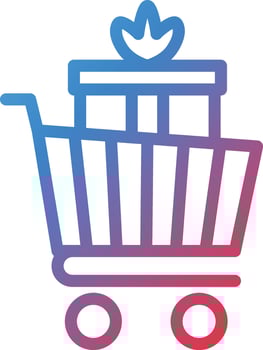 Vector Design Package Trolley Icon Style