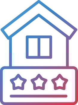 Vector Design House Rating Icon Style