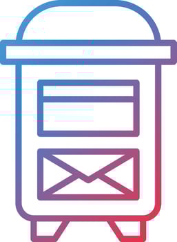 Vector Design Mailbox Icon Style