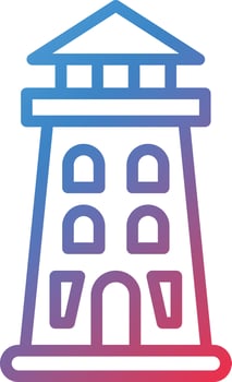 Vector Design Lighthouse Icon Style