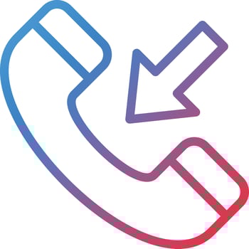 Vector Design Incoming Call Icon Style