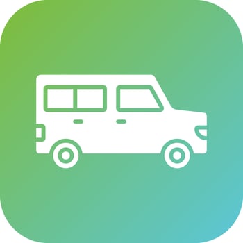 Van Vector Icon Style