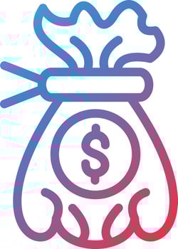 Vector Design Money Bag Icon Style