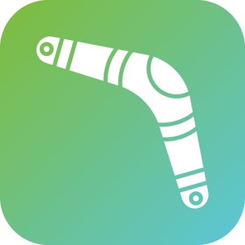Boomerang Vector Icon Style