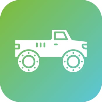 Bigfoot Car Vector Icon Style
