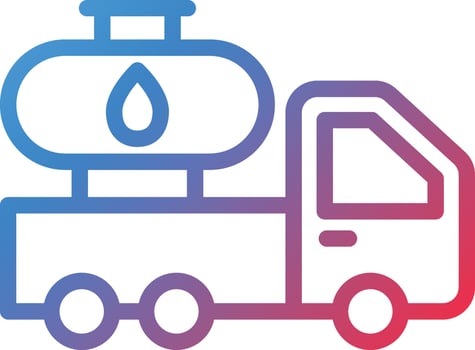 Vector Design Oil Truck Icon Style