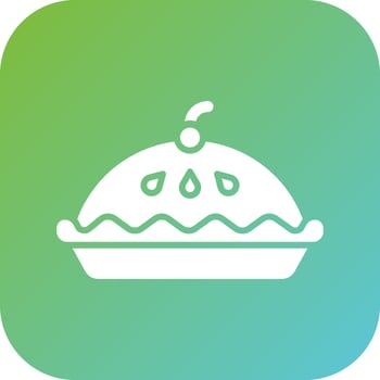 Apple Pie Vector Icon Style