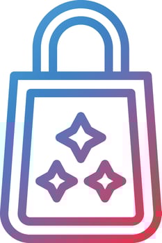 Vector Design Shopping Bags Icon Style