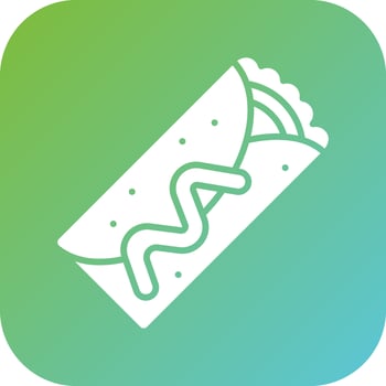 Chimichanga Vector Icon Style