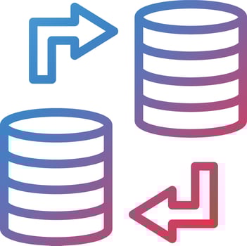 Vector Design Data Transfer Icon Style