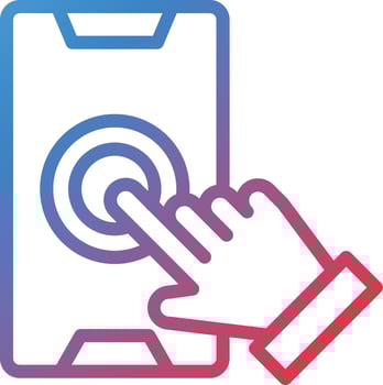 Vector Design Touch Screen Icon Style