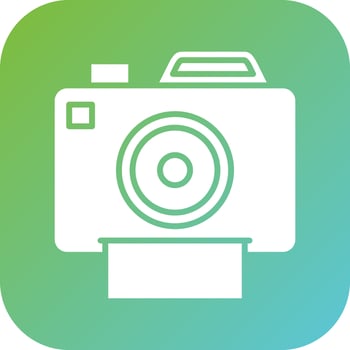 Color Camera Vector Icon Style