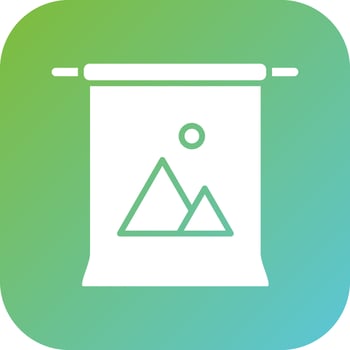 Camera Backdrop Vector Icon Style