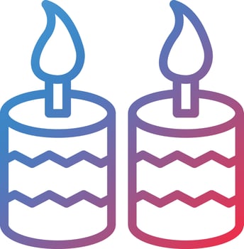 Vector Design Candle Icon Style