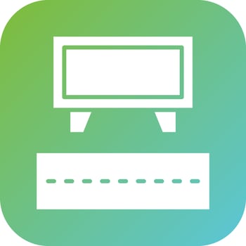 Road Sign Billboard Vector Icon Style