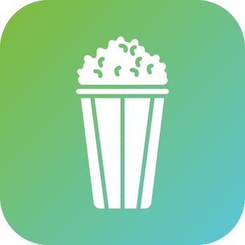 Popcorn Vector Icon Style