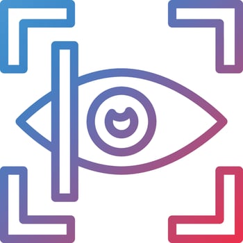 Vector Design Retinal Scan Icon Style