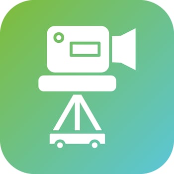 Camera Tripod Vector Icon Style