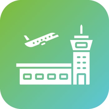 Airport Vector Icon Style