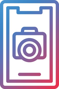 Vector Design Mobile Camera Icon Style