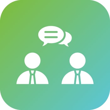 Conversation Vector Icon Style