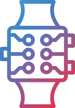 Vector Design Smart Watch Icon Style