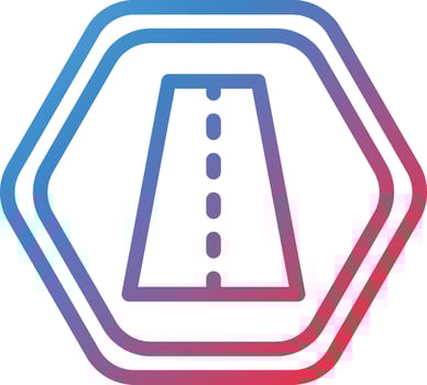 Vector Design Lane Icon Style
