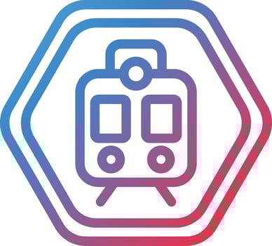 Vector Design Railroad Crossing Icon Style
