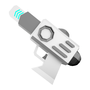 3d rendering Pump SG Blaster low poly icon. 3d render futuristic gun detailed with Blue Colors combination icon. png
